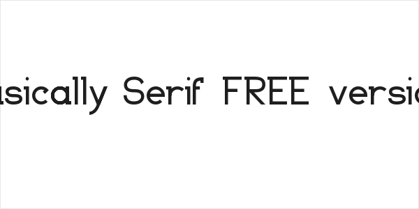 Basically Serif_FREE-version Logo
