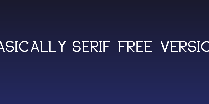 Basically Serif_FREE-version Social Header
