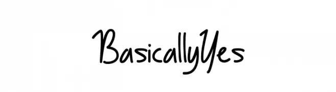 BasicallyYes  font caratteri gratis