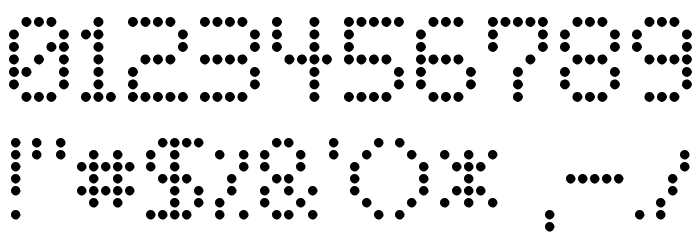 Basicdots Font OTHER CHARS