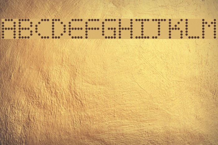 Basicdots Font examples
