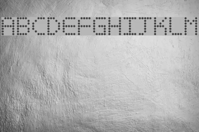 Basicdots Schriftart examples