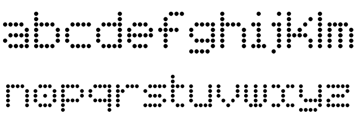 Basicdots Font LOWERCASE