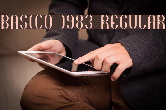 Basico 1983 Regular Font examples