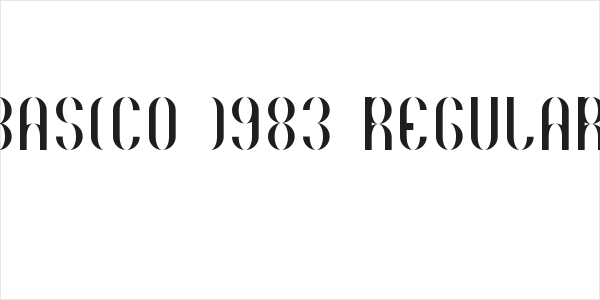 Basico 1983 Regular Logo