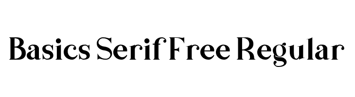 Basics Serif Free Regular  Скачать бесплатные шрифты