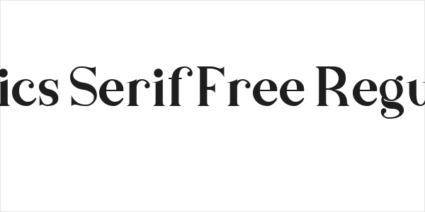Basics Serif Free Regular Logo