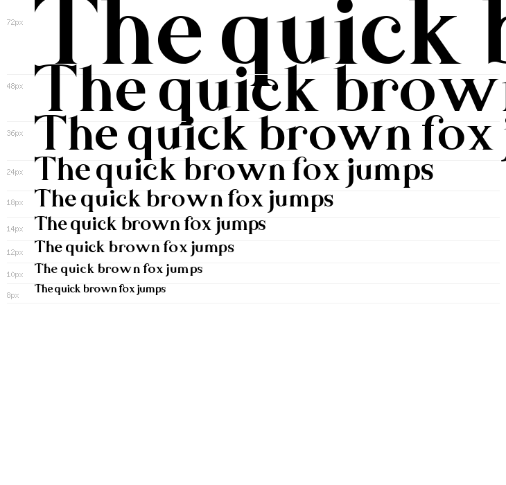 Basics Serif Free Regular Waterfall