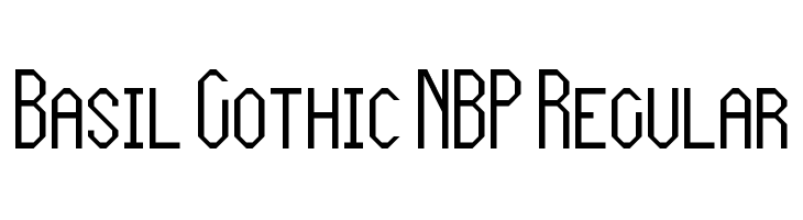 Basil Gothic NBP Regular Font FFonts