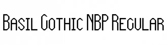 Basil Gothic NBP Regular  Descarca Fonturi Gratis
