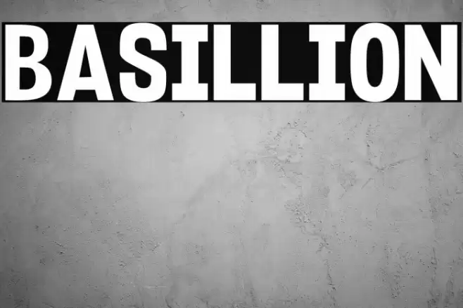 Basillion Font examples