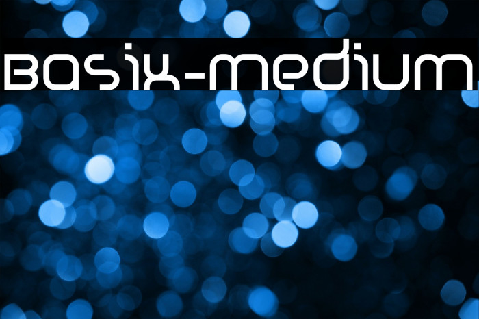 Basix-Medium Font examples