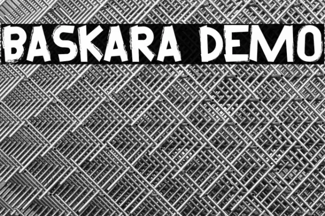 Baskara Demo Font examples