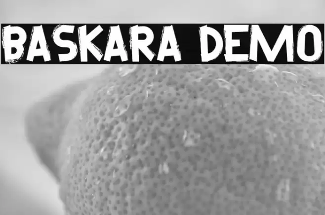 Baskara Demo Font examples