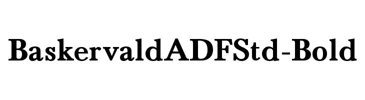 BaskervaldADFStd-Bold Font