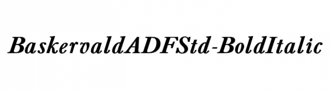 BaskervaldADFStd-BoldItalic 