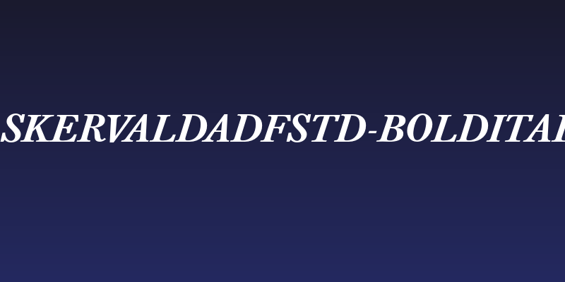 BaskervaldADFStd-BoldItalic Social Header