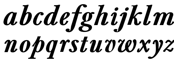 BaskervaldADFStd-BoldItalic Font LOWERCASE