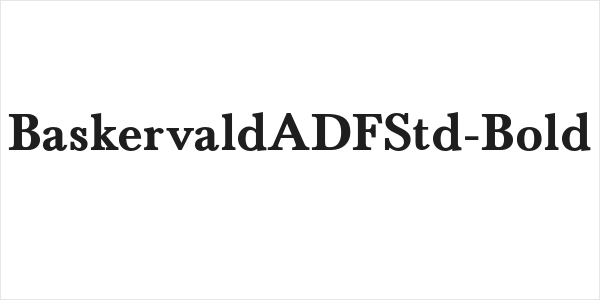 BaskervaldADFStd-Bold Logo