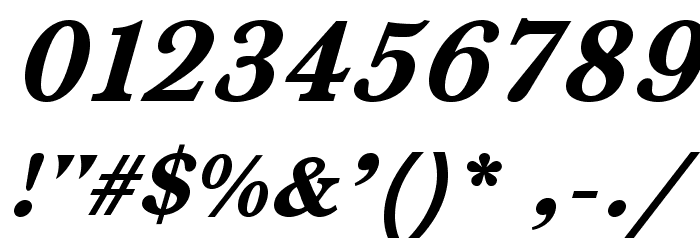 BaskervaldADFStd-HeavyItalic Шрифта ДРУГИЕ символов