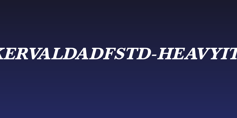 BaskervaldADFStd-HeavyItalic Social Header