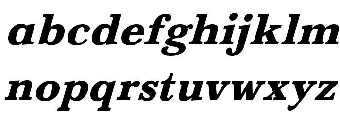 BaskervaldADFStd-HeavyItalic Шрифта строчной