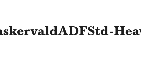 BaskervaldADFStd-Heavy Logo