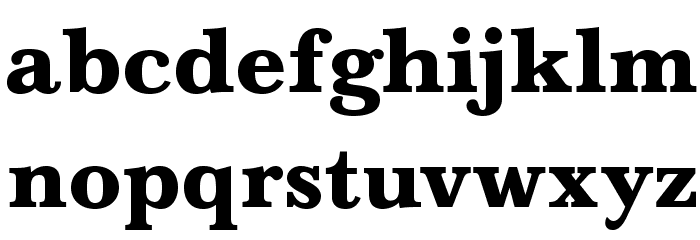 BaskervaldADFStd-Heavy Font LOWERCASE