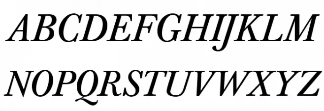 BaskervaldADFStd-Italic Polices MAJUSCULES