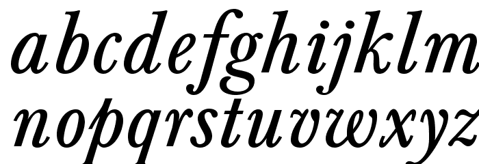 BaskervaldADFStd-Italic Font LOWERCASE