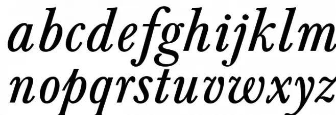 BaskervaldADFStd-Italic Шрифта строчной