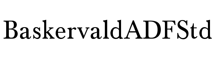 BaskervaldADFStd Font