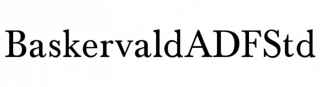BaskervaldADFStd  Frei Schriftart Herunterladen