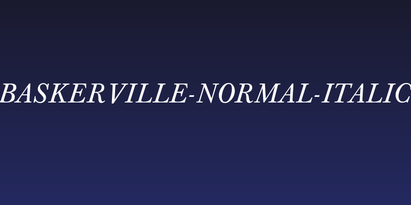 Baskerville-Normal-Italic Social Header