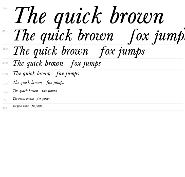 Baskerville-Normal-Italic Waterfall