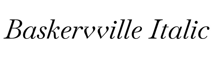 Baskervville Italic Font
