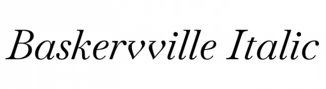 Baskervville Italic  Fuentes Gratis Descargar