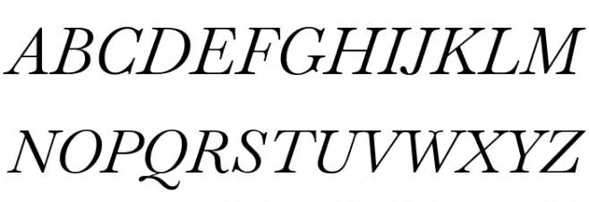 Baskervville Italic Шрифта ВЕРХНИЙ