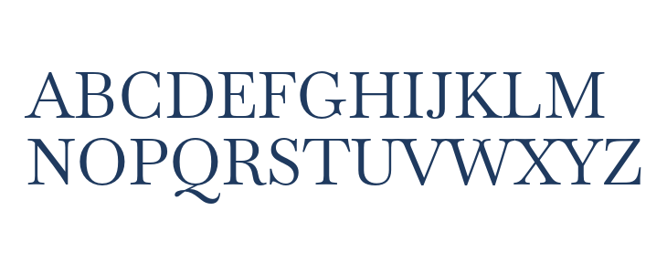 Baskervville Regular1 Uppercase