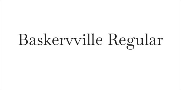 Baskervville Regular Logo