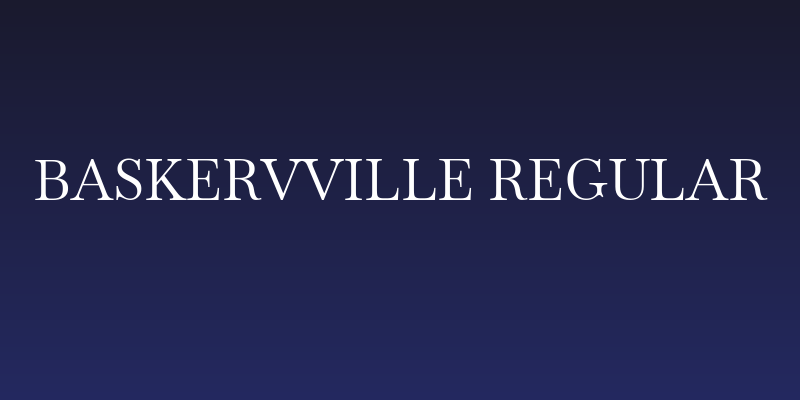 Baskervville Regular Social Header