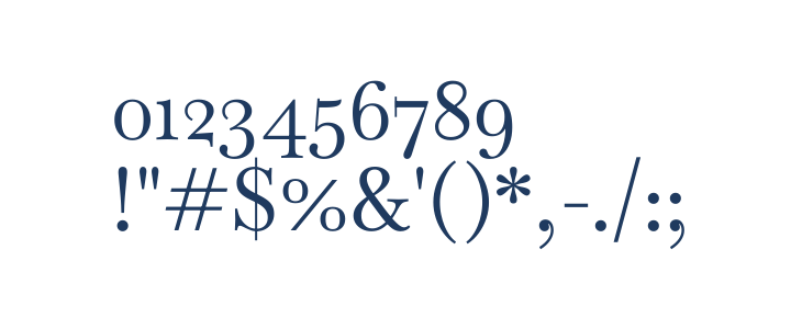 Baskervville SC Regular Other Characters