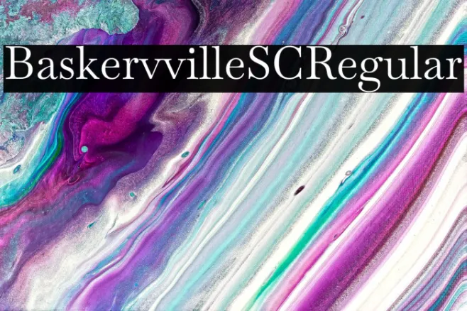 Baskervville SC Regular Example 1