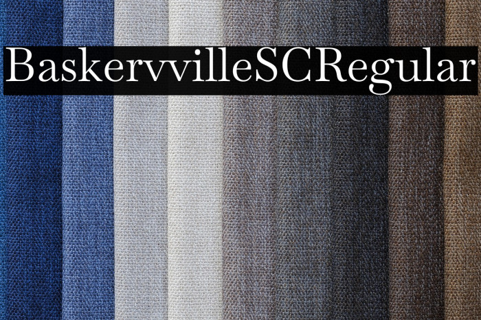 Baskervville SC Regular Example 2