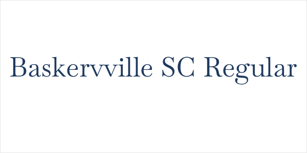 Baskervville SC Regular Logo