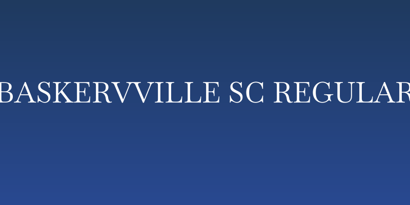 Baskervville SC Regular Social Header