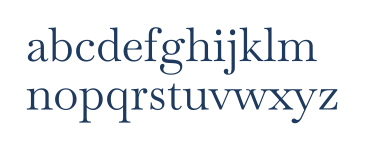 Baskervville SC Regular Lowercase