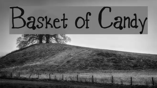 Basket of Candy Font examples