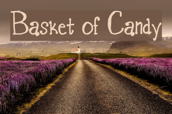 Basket of Candy Font examples