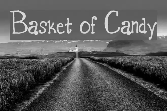 Basket of Candy Font examples